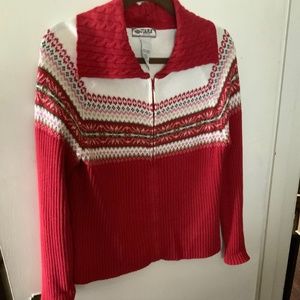 TIARA Zippered Sweater EXTRA LARGE